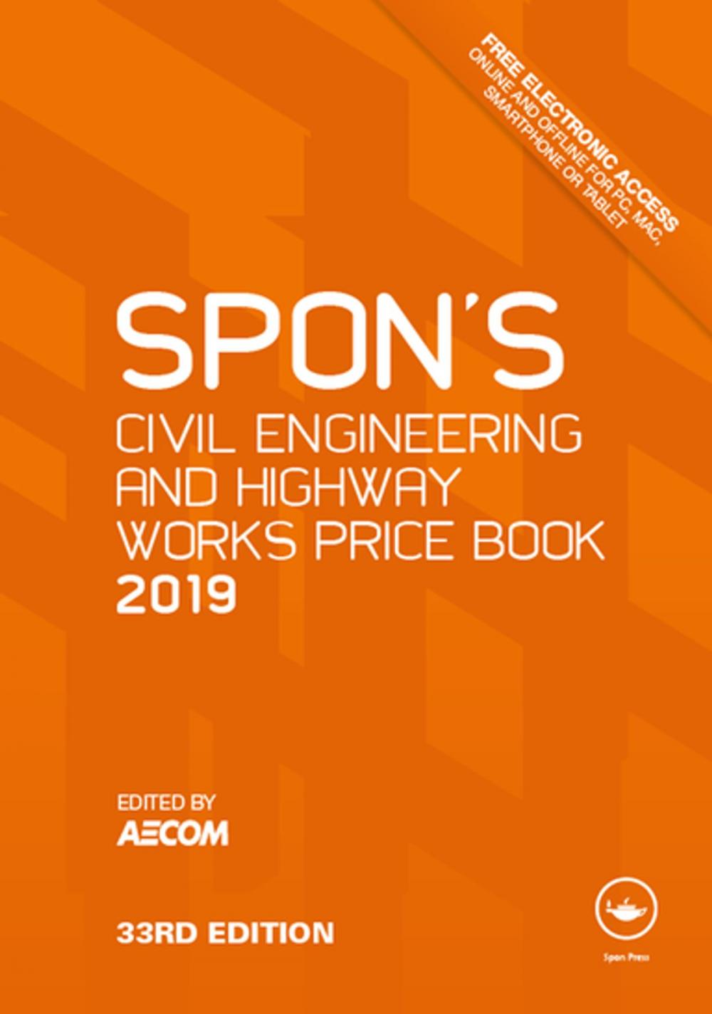 Big bigCover of Spon's Civil Engineering and Highway Works Price Book 2019