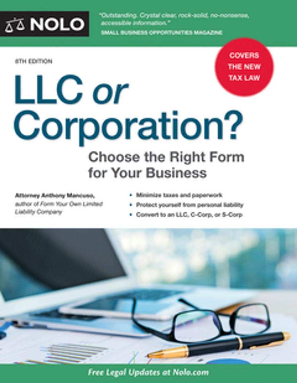 Big bigCover of LLC or Corporation?