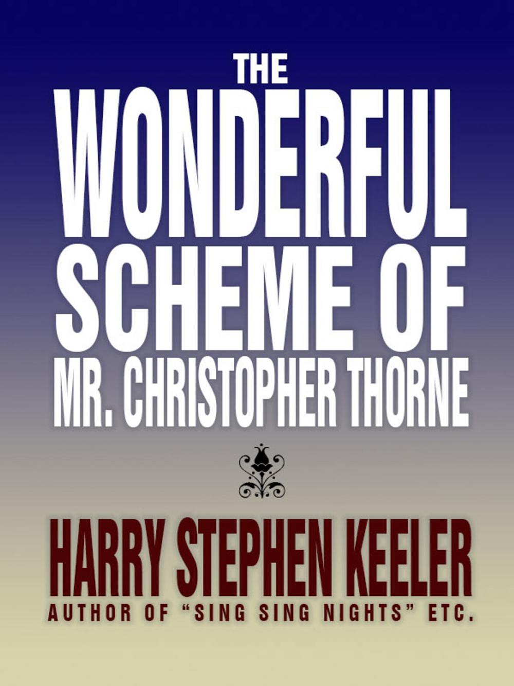 Big bigCover of The Wonderful Scheme of Mr. Christopher Thorne