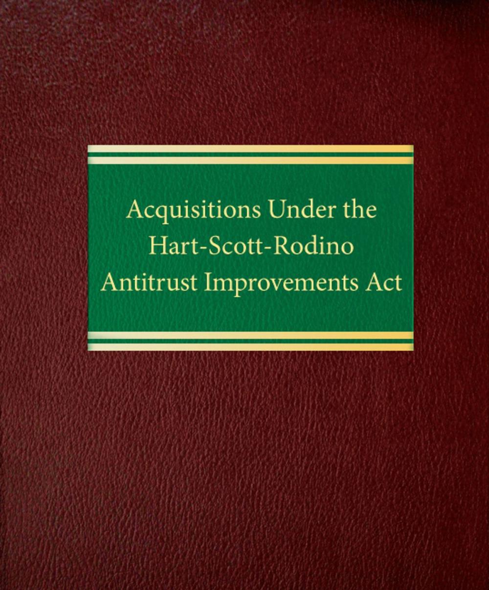 Big bigCover of Acquisitions Under the Hart-Scott-Rodino Antitrust Improvements Act