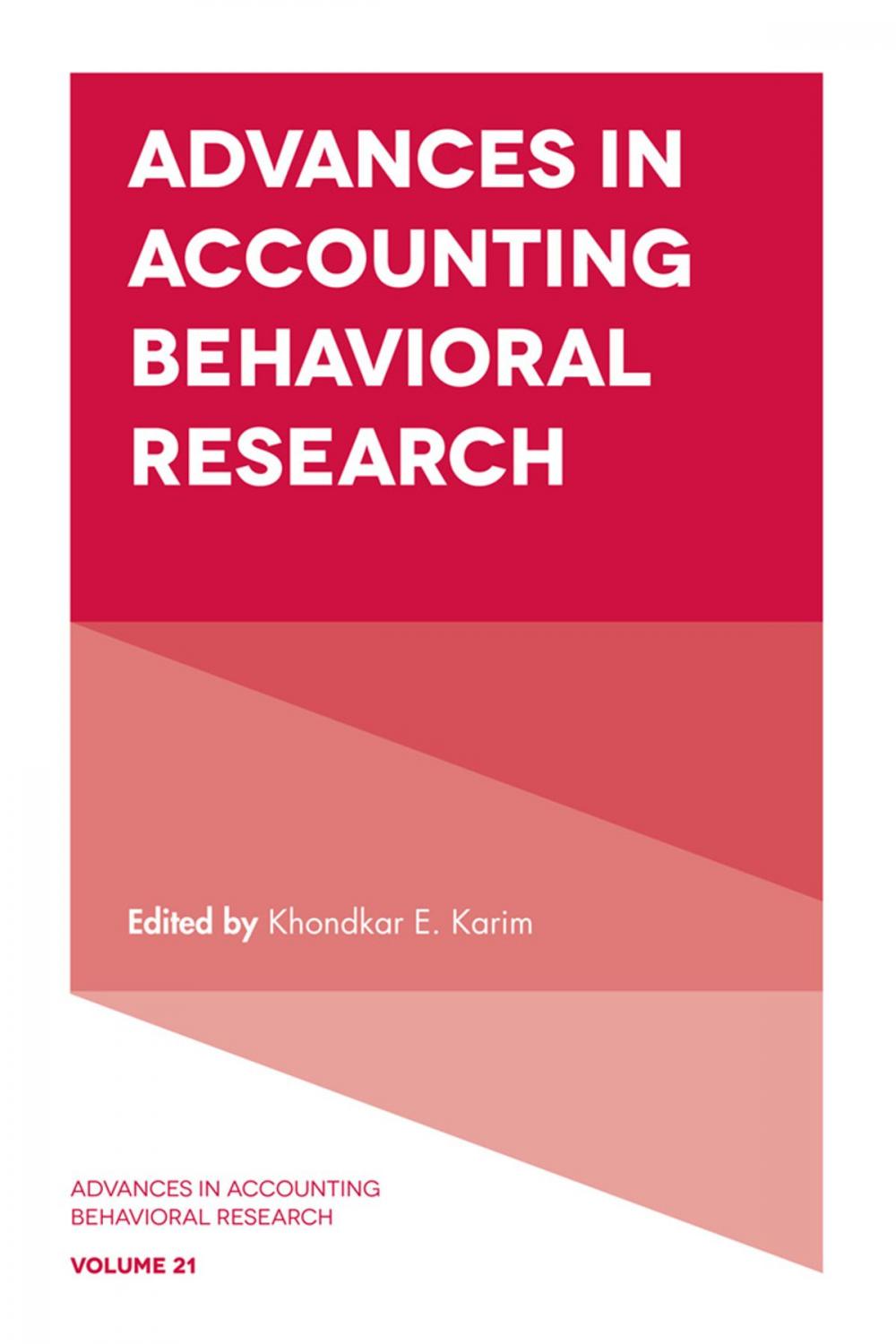 Big bigCover of Advances in Accounting Behavioral Research