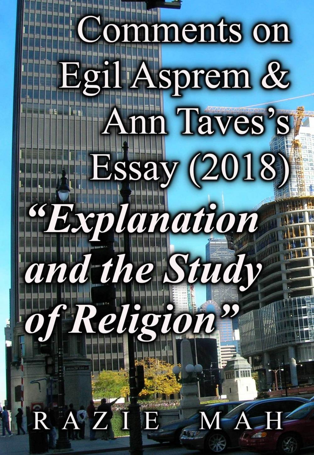 Big bigCover of Comments on Egil Asprem and Ann Taves’s Essay (2018) "Explanation and the Study of Religion"