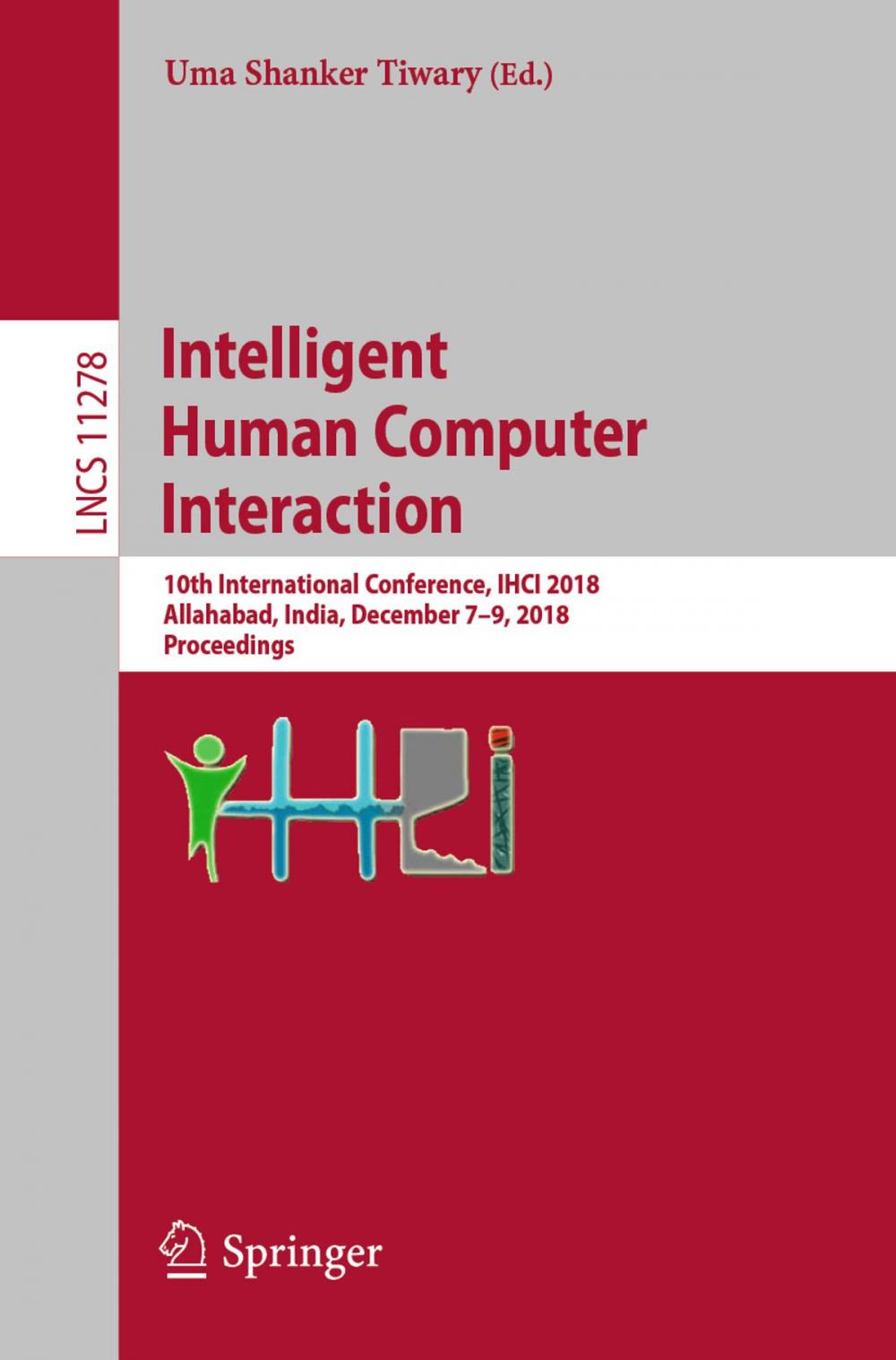 Big bigCover of Intelligent Human Computer Interaction