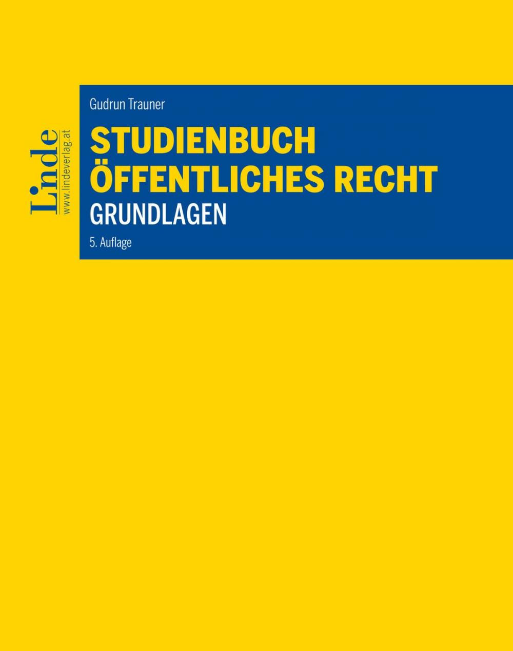 Big bigCover of Studienbuch - Öffentliches Recht - Grundlagen