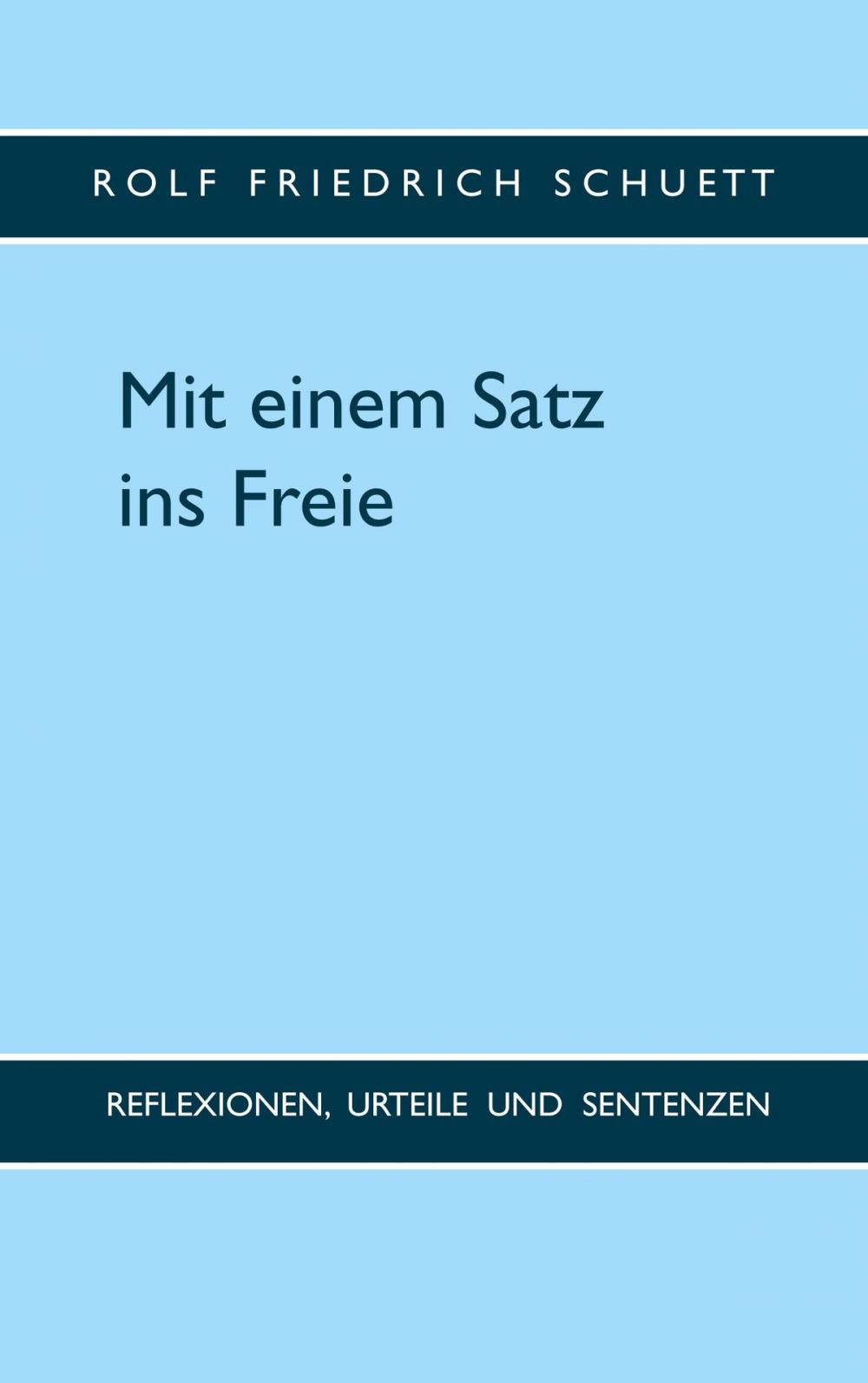 Big bigCover of Mit einem Satz ins Freie