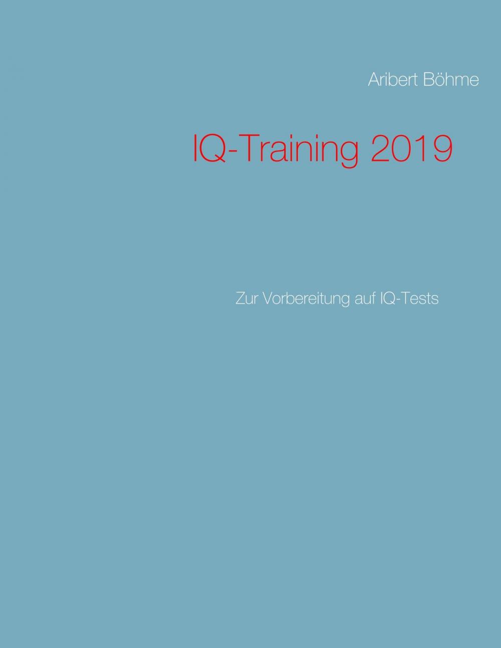 Big bigCover of IQ-Training 2019