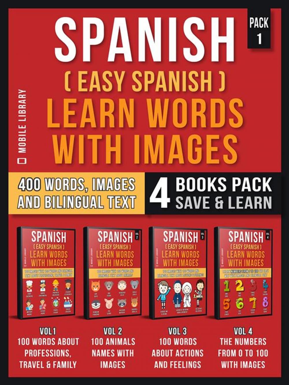 Big bigCover of Spanish ( Easy Spanish ) Learn Words With Images (Pack 1)