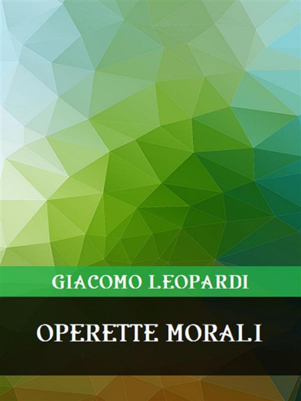 Big bigCover of Operette morali