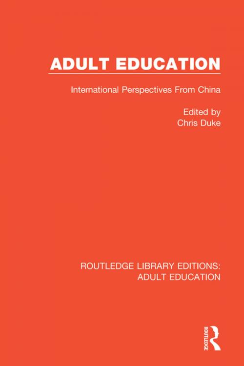 Cover of the book Adult Education by , Taylor and Francis