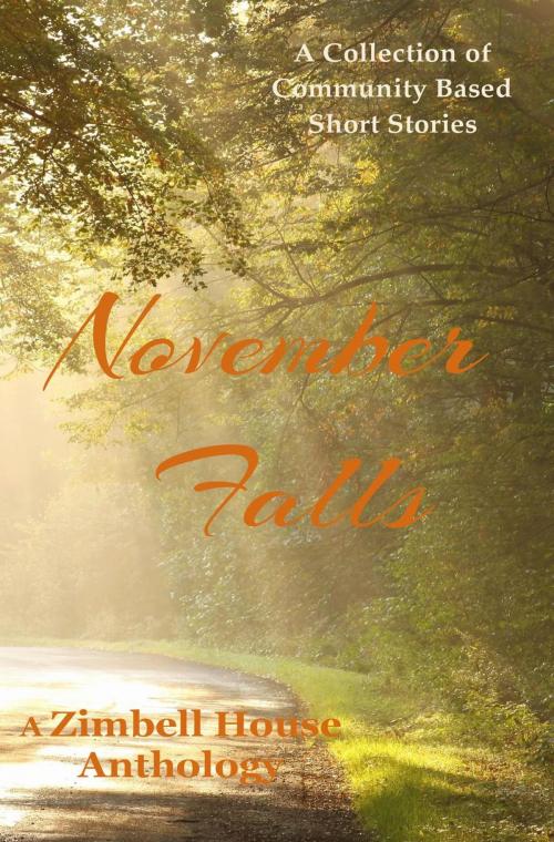 Cover of the book November Falls: A Collection of Community Based Short Stories by Zimbell House Publishing, Aimee Bingham Osinski, Asma Al Jailani, Chris Espenshade, Don Noel, Katherine DeGilio, Leslie D. Soule, Lora Kempka, Steven Carr, Tyson West, Zimbell House Publishing