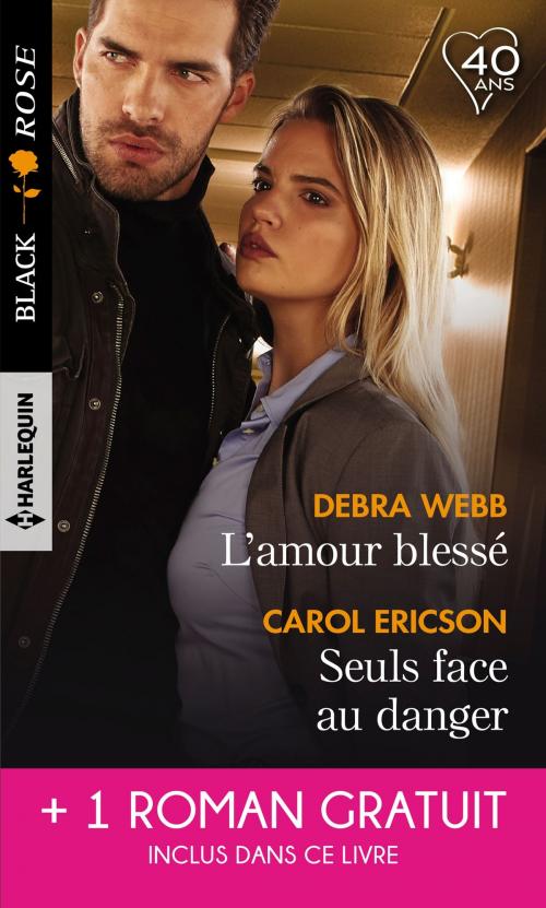 Cover of the book L'amour blessé - Seuls face au danger - Un choix risqué by Debra Webb, Carol Ericson, Kimberly Van Meter, Harlequin