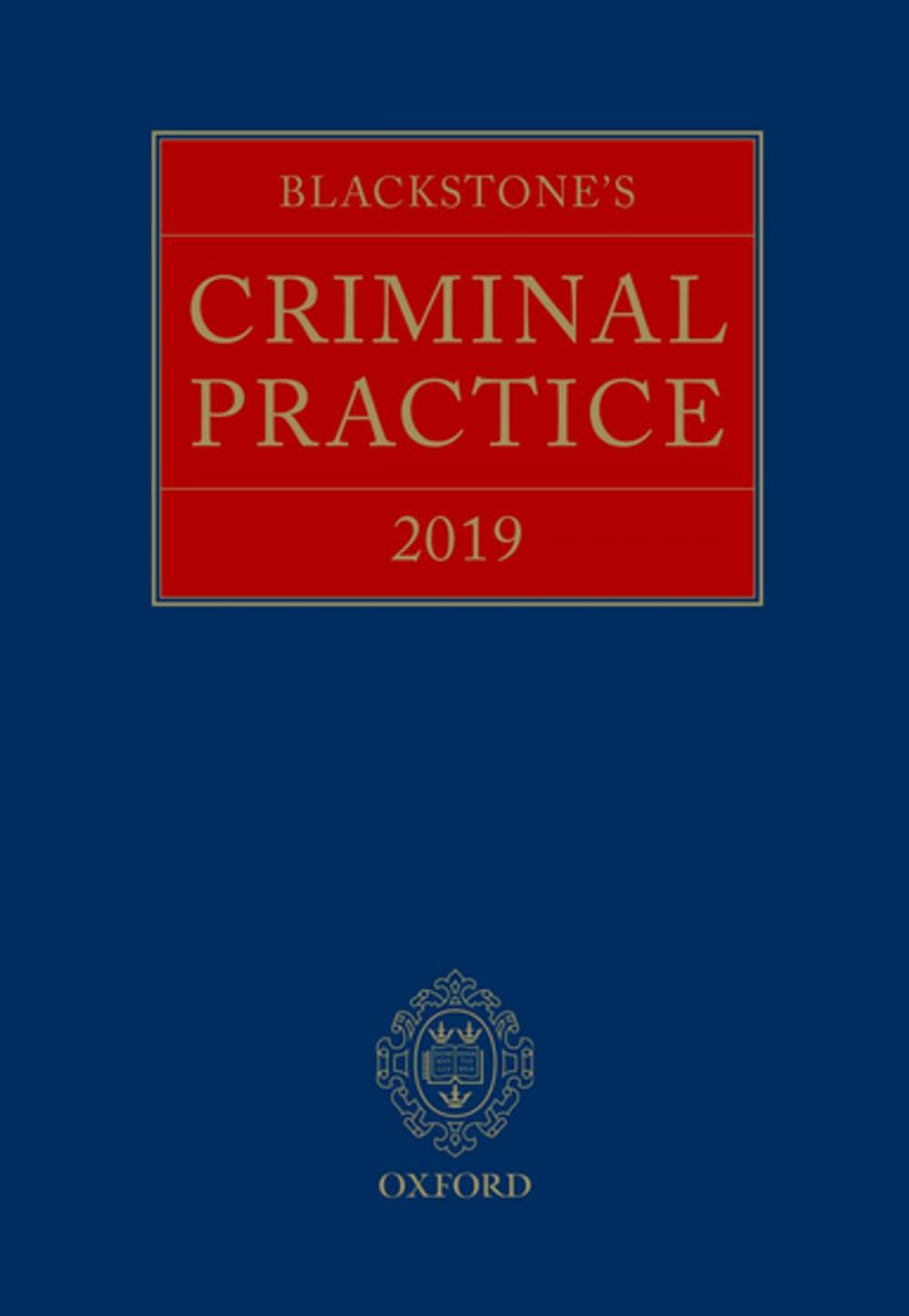 Big bigCover of Blackstone's Criminal Practice 2019