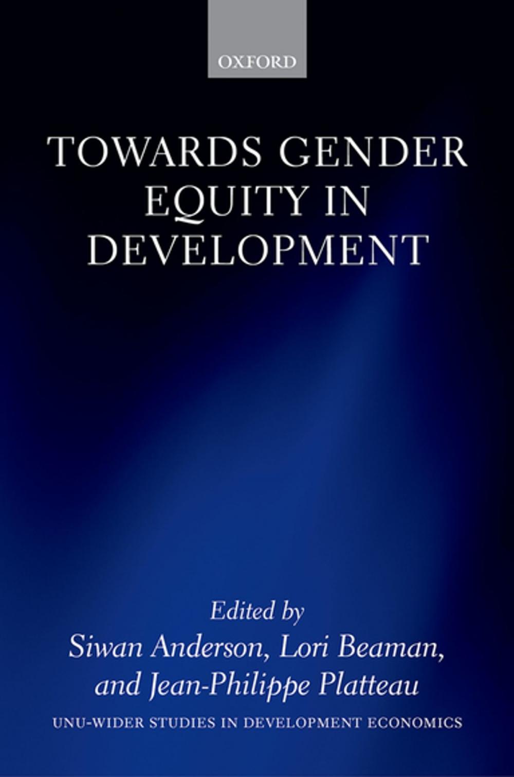 Big bigCover of Towards Gender Equity in Development