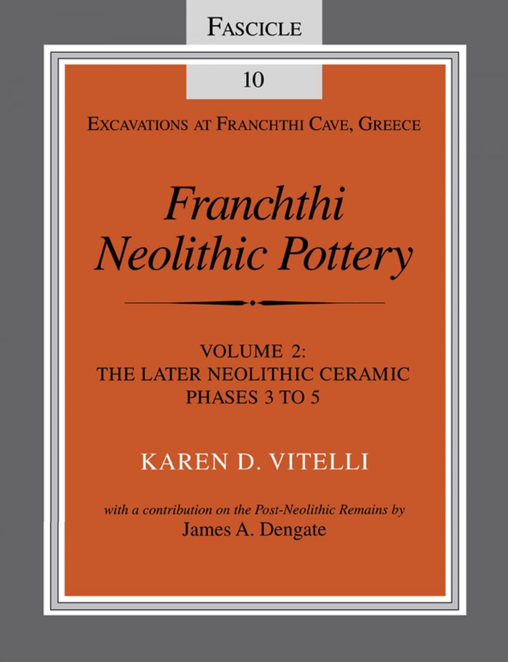 Big bigCover of Franchthi Neolithic Pottery, Volume 2, vol. 2