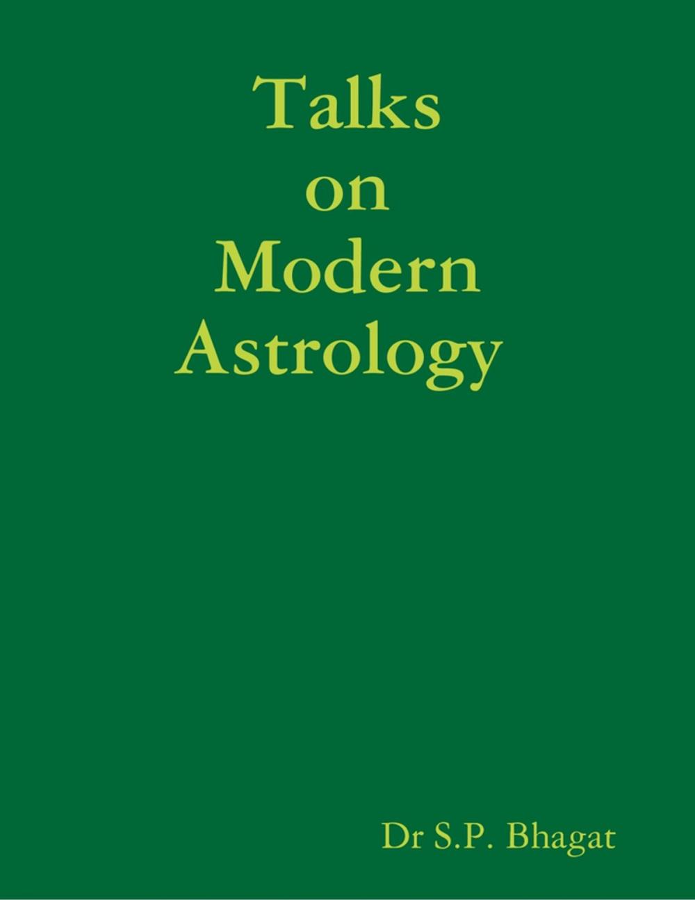 Big bigCover of Talks On Modern Astrology