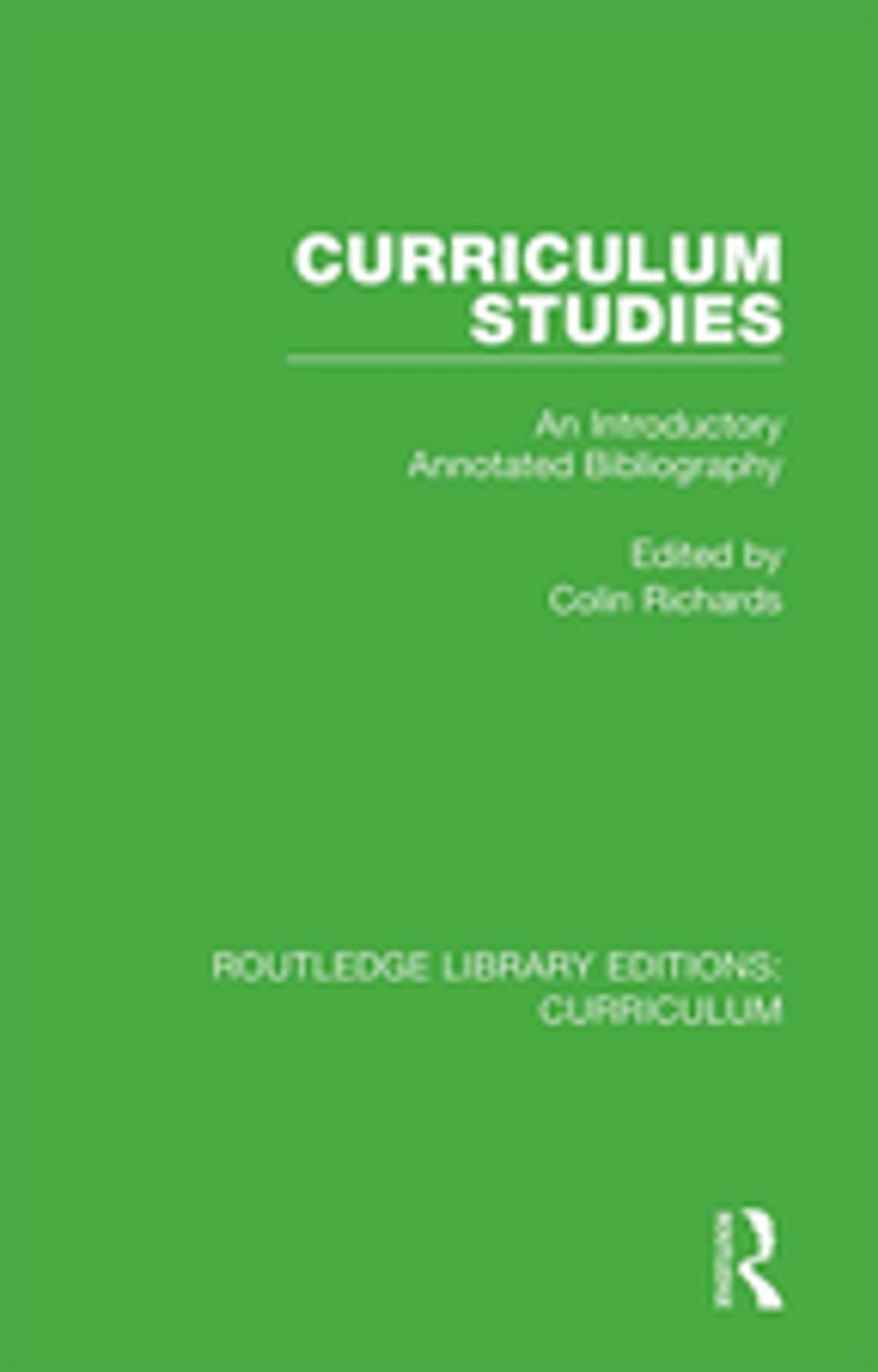 Big bigCover of Curriculum Studies