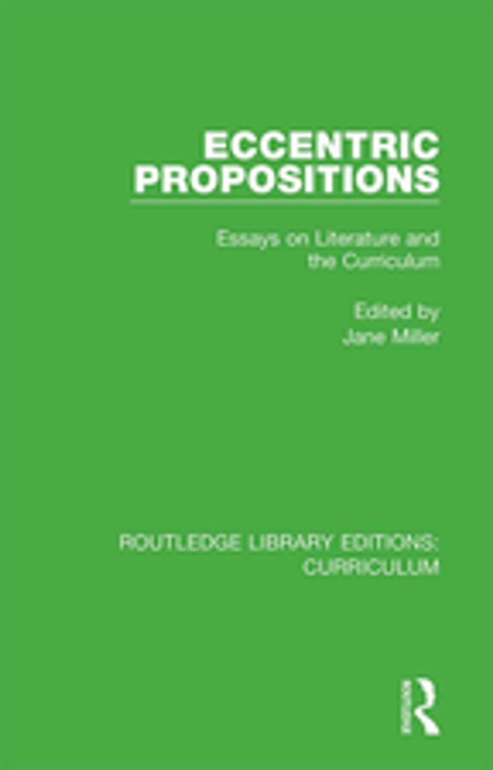 Big bigCover of Eccentric Propositions