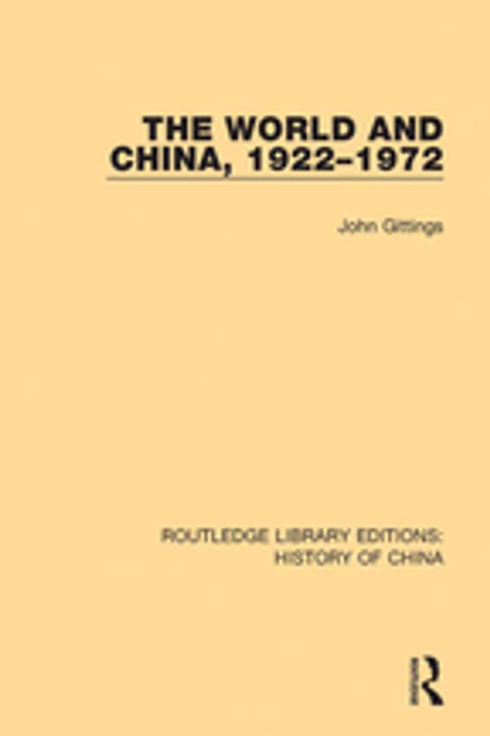 Big bigCover of The World and China, 1922-1972