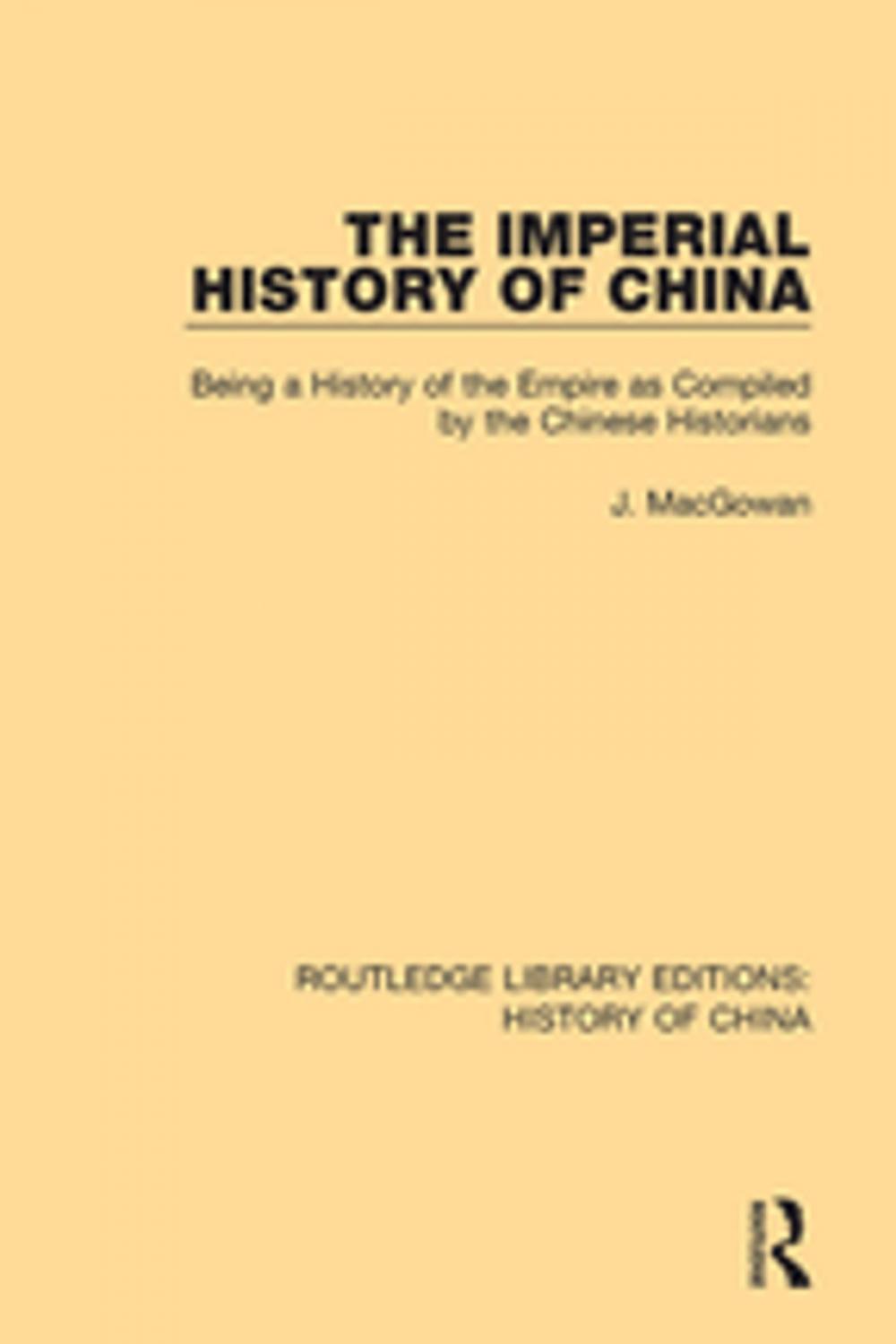 Big bigCover of The Imperial History of China