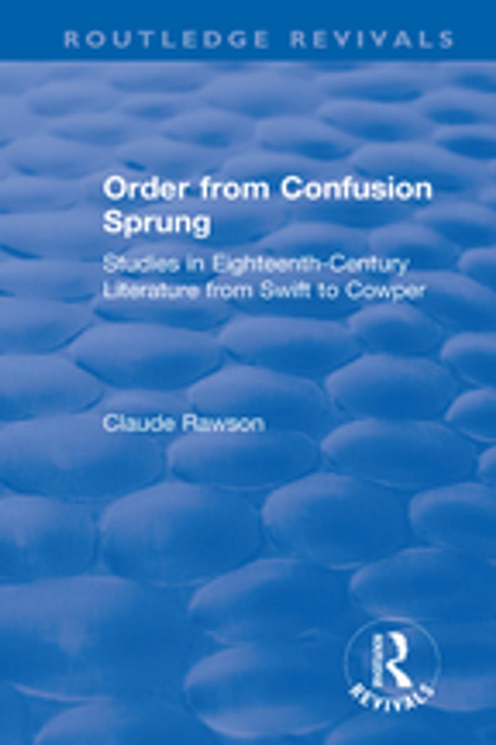 Big bigCover of Order from Confusion Sprung