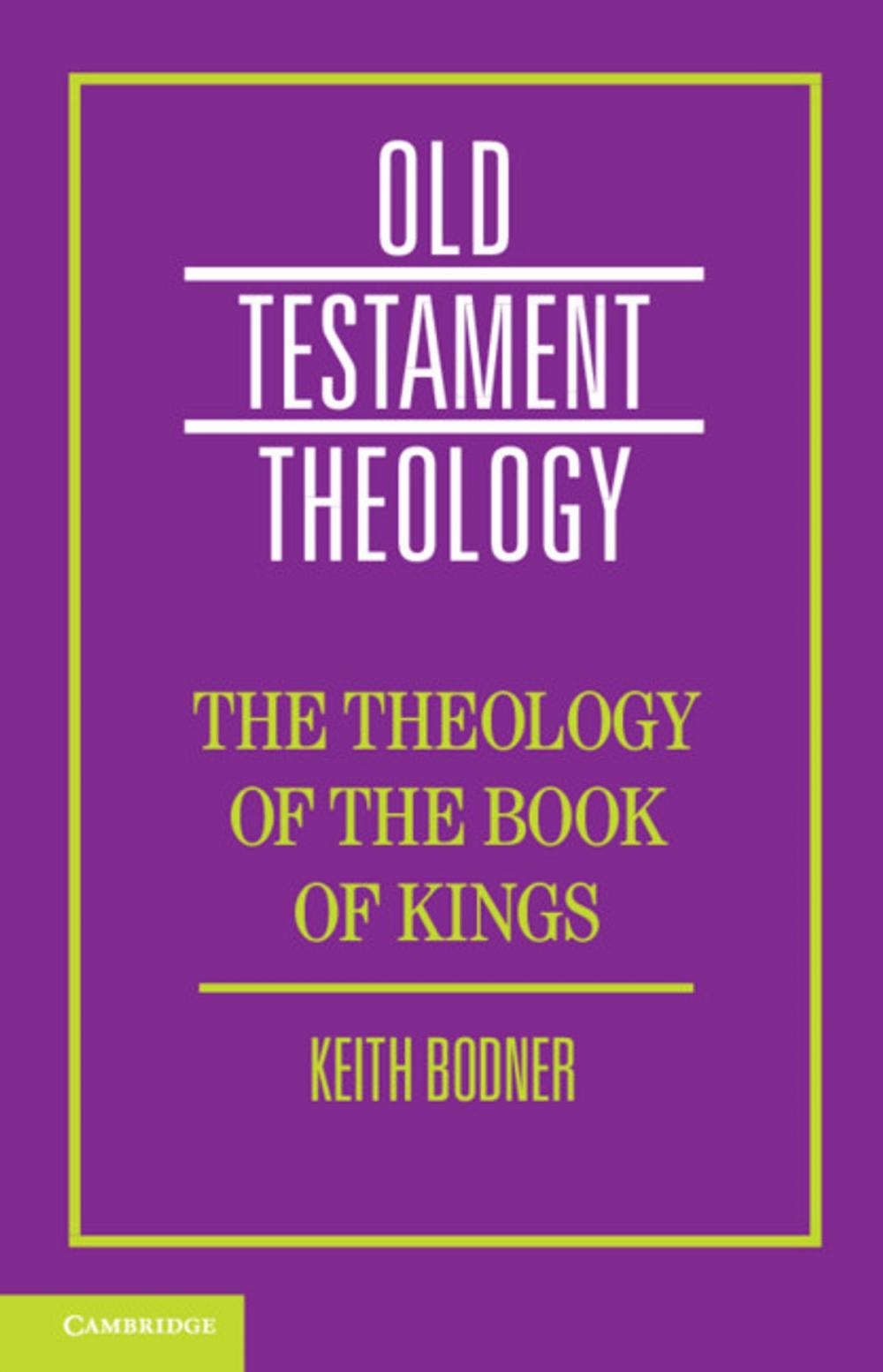 Big bigCover of The Theology of the Book of Kings