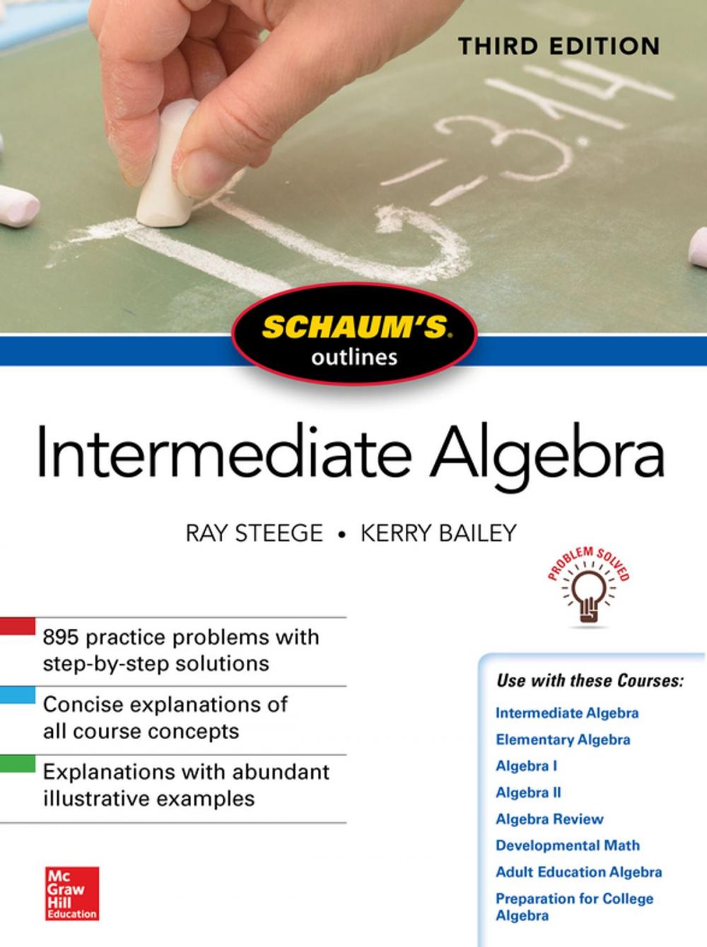 Big bigCover of Schaum's Outline of Intermediate Algebra, Third Edition