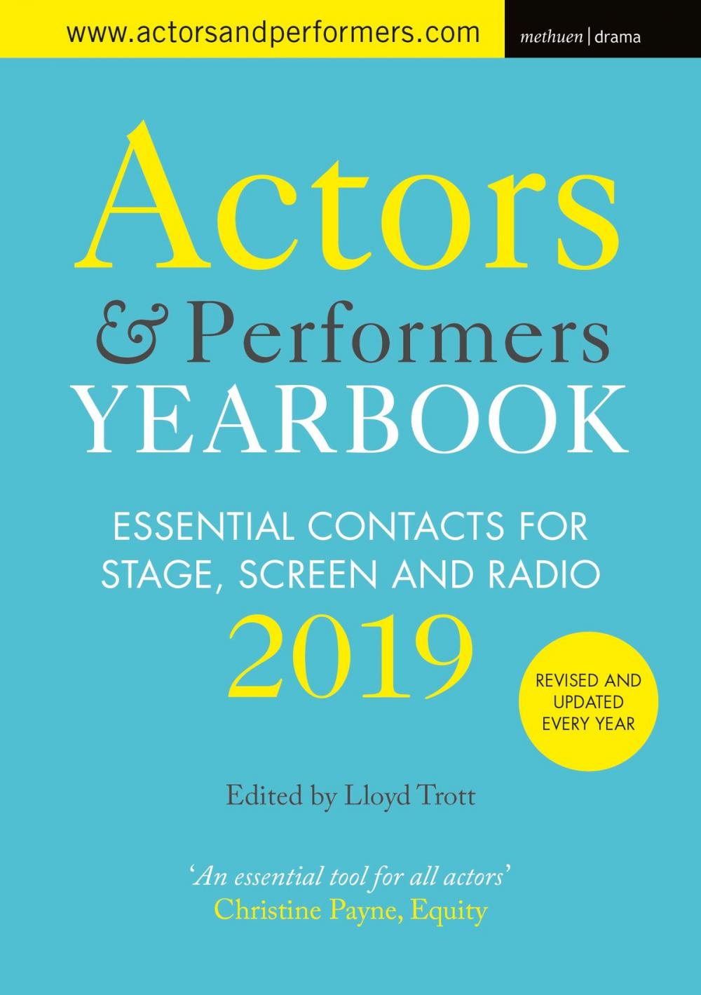 Big bigCover of Actors and Performers Yearbook 2019