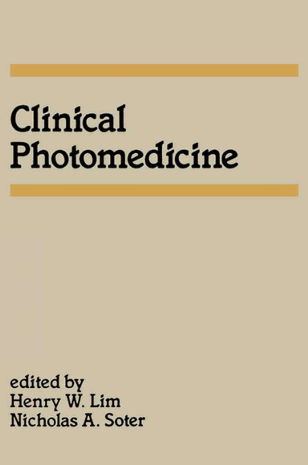 Big bigCover of Clinical Photomedicine