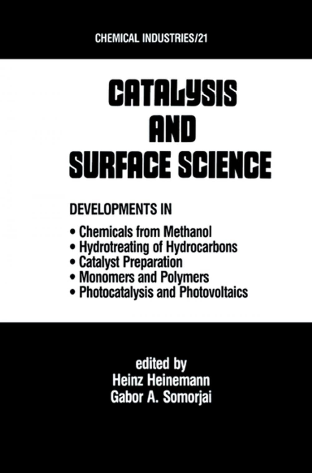 Big bigCover of Catalysys and Surface Science