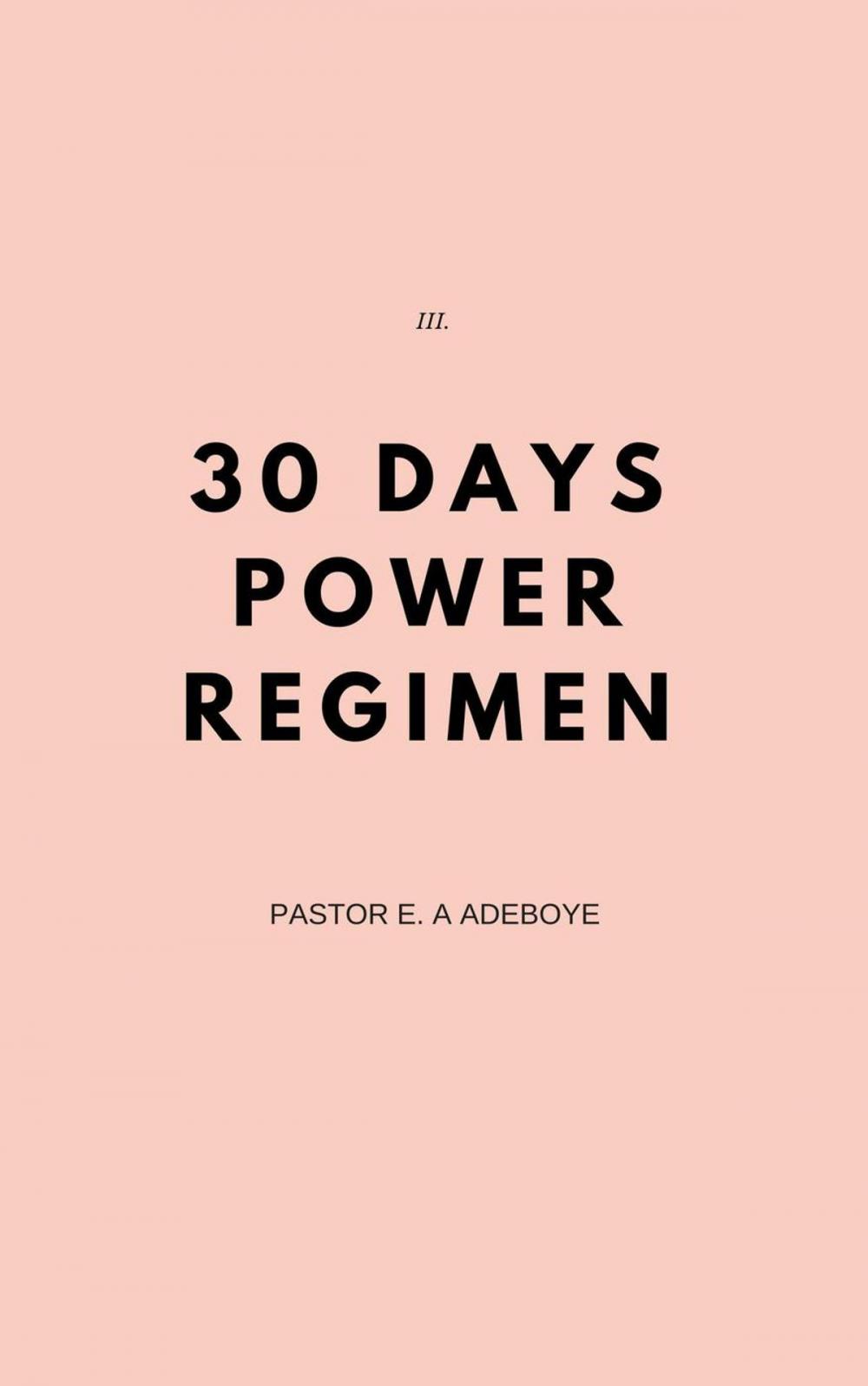 Big bigCover of 30 Days Power Regimen