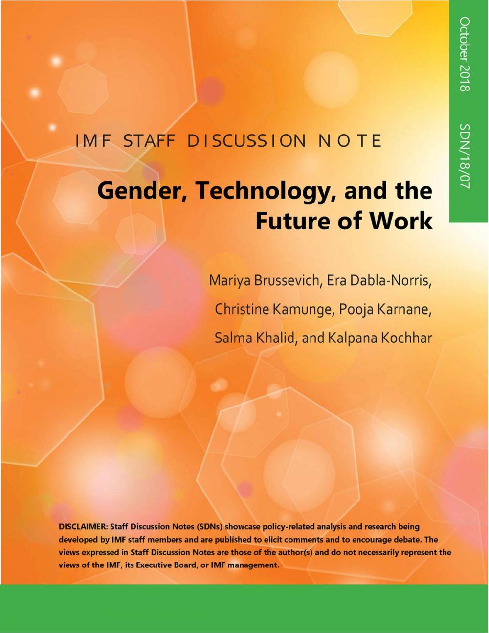 Big bigCover of Gender, Technology, and the Future of Work