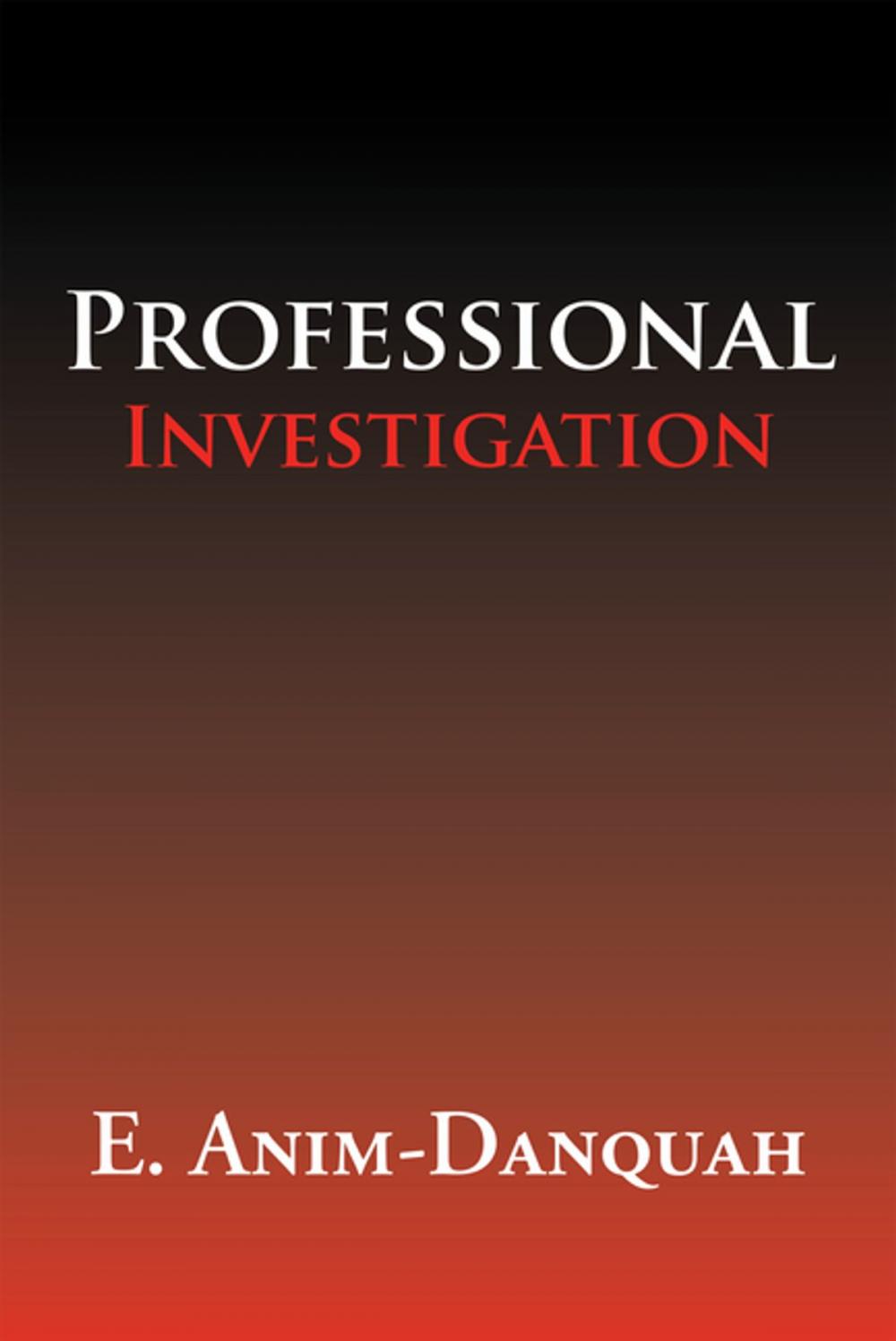 Big bigCover of Professional Investigation