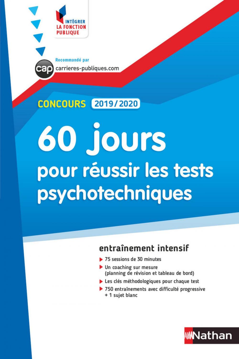 Big bigCover of 60 Jours pour réussir les tests psychotechniques - Concours Administratifs- 2019/2020