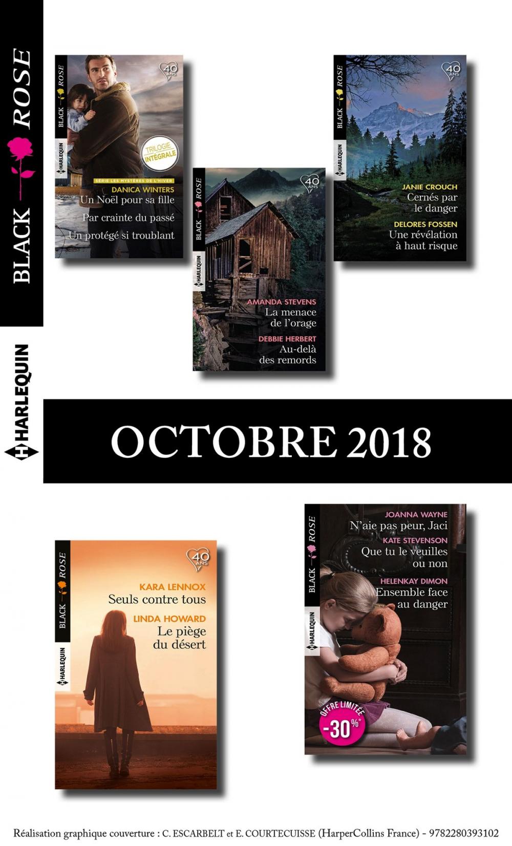 Big bigCover of 12 romans Black Rose (n°500 à 503 - Octobre 2018)