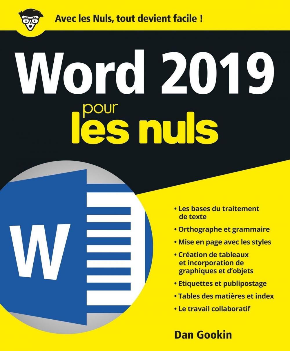 Big bigCover of Word 2019 pour les Nuls