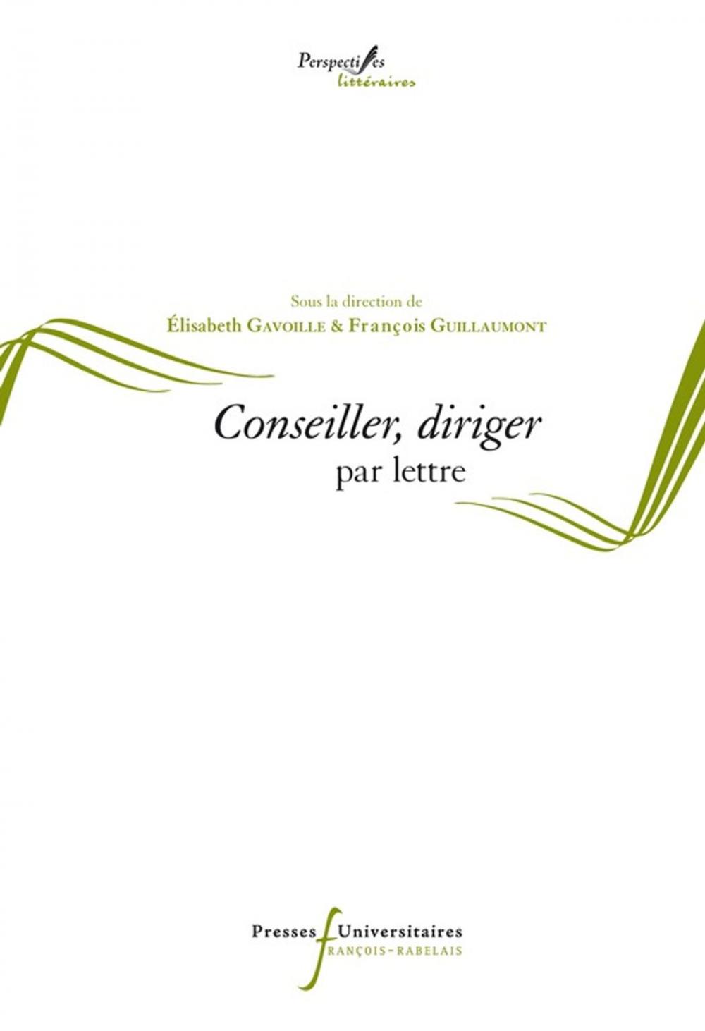 Big bigCover of Conseiller, diriger par lettre