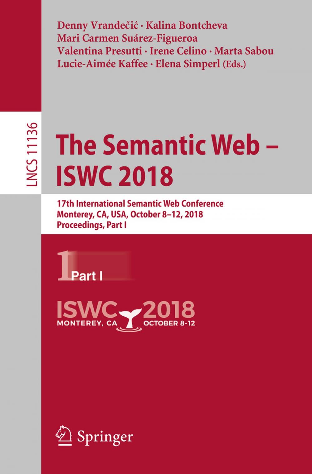 Big bigCover of The Semantic Web – ISWC 2018