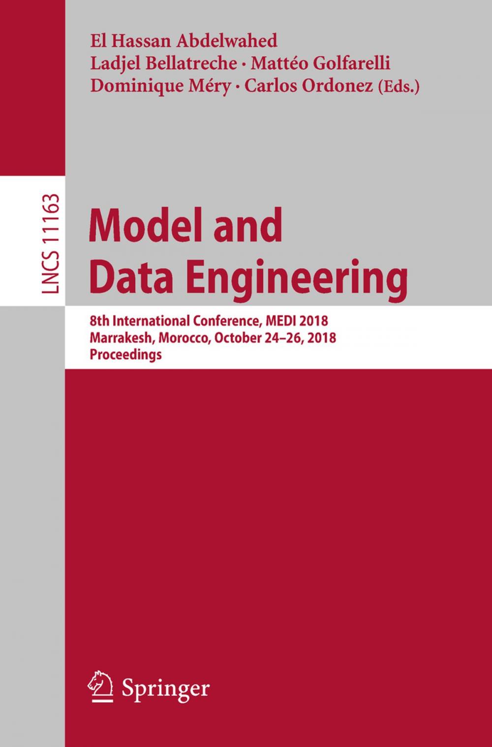 Big bigCover of Model and Data Engineering