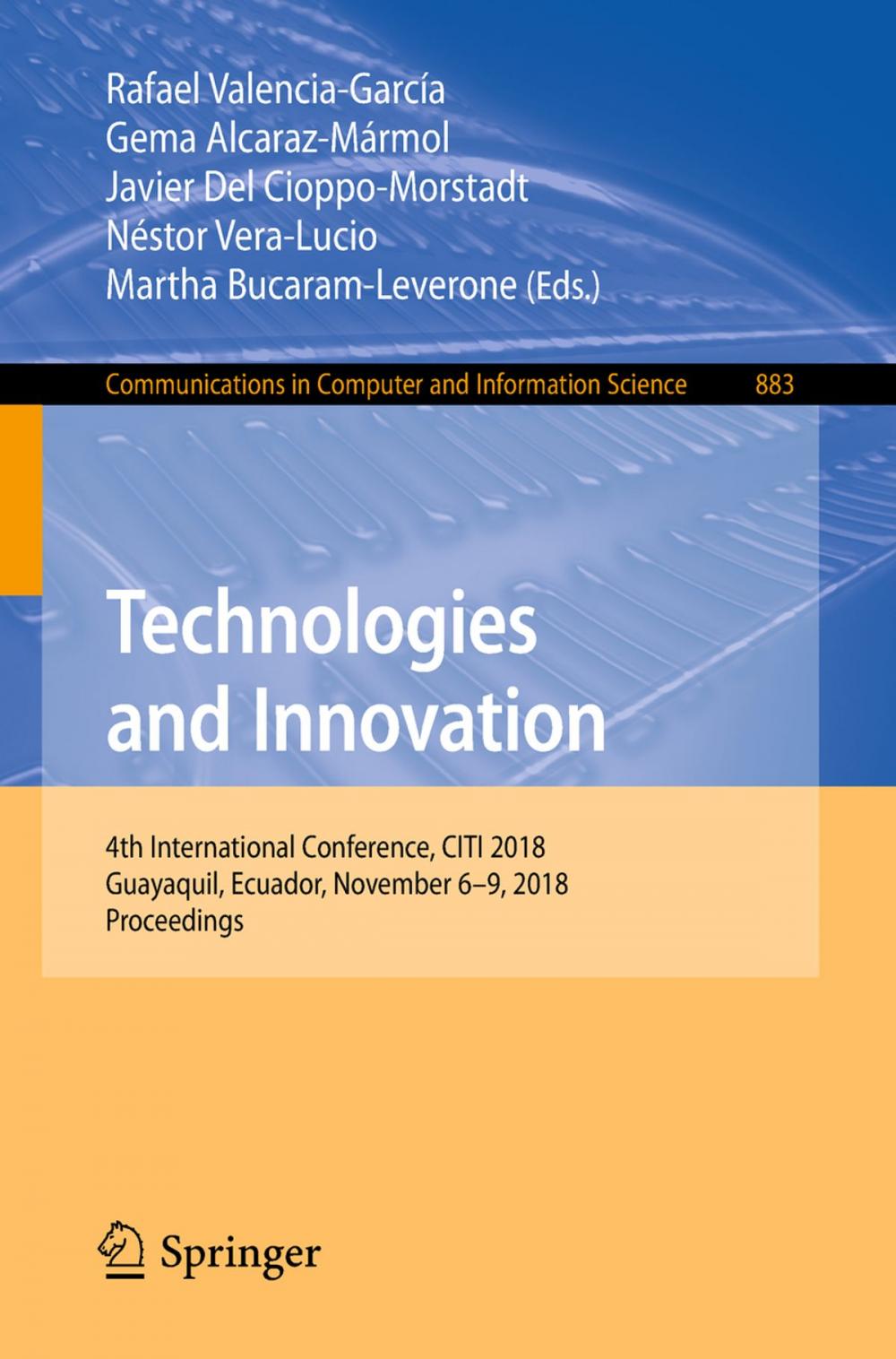 Big bigCover of Technologies and Innovation