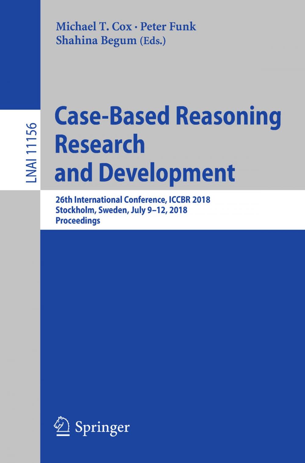 Big bigCover of Case-Based Reasoning Research and Development