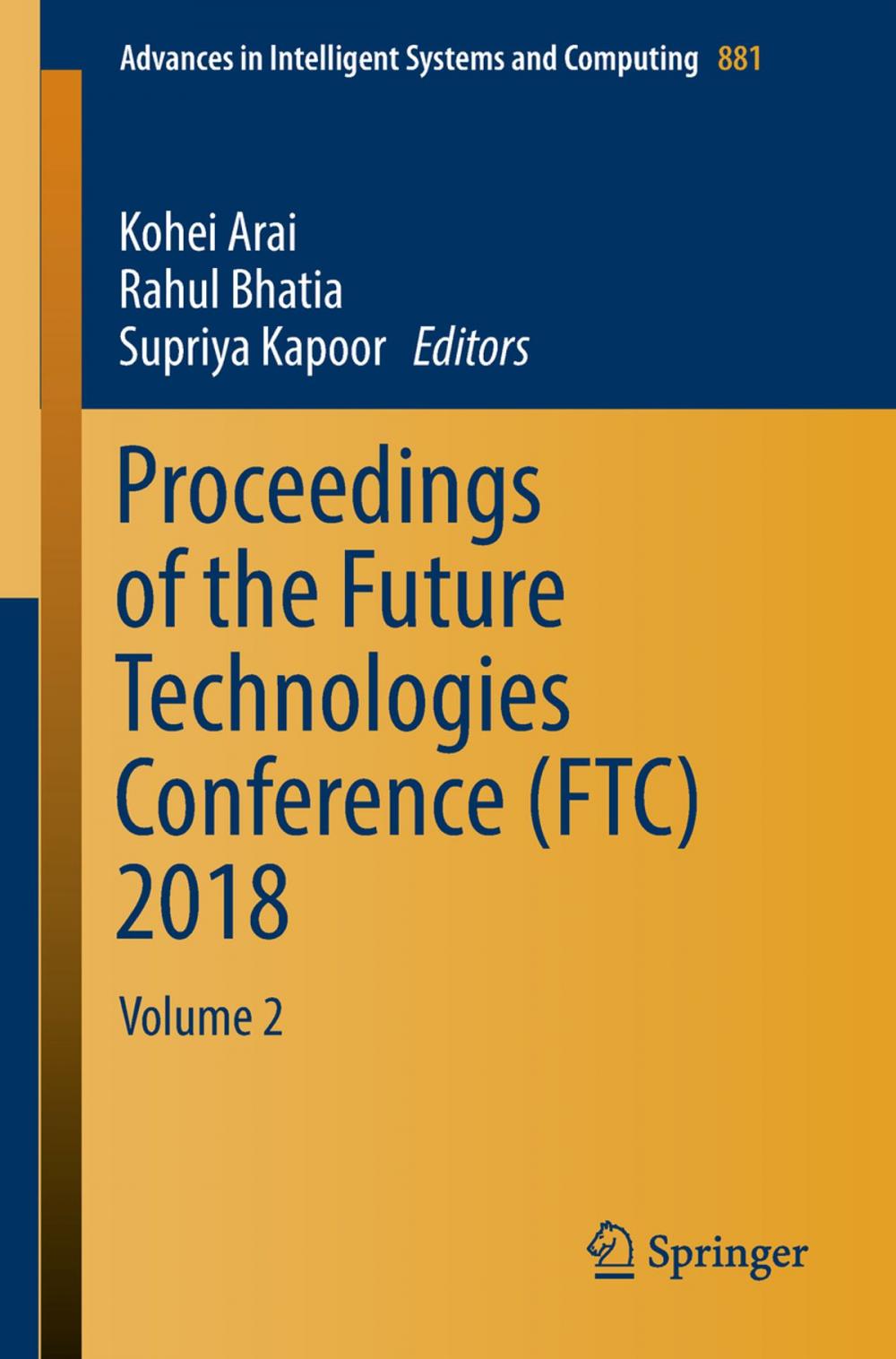 Big bigCover of Proceedings of the Future Technologies Conference (FTC) 2018