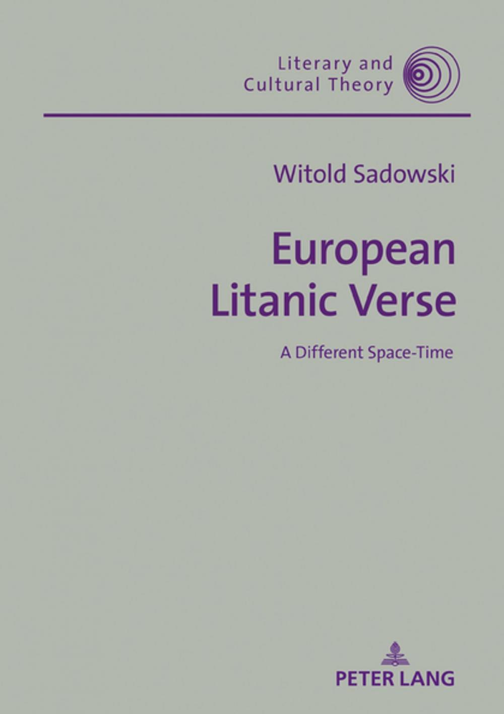 Big bigCover of European Litanic Verse