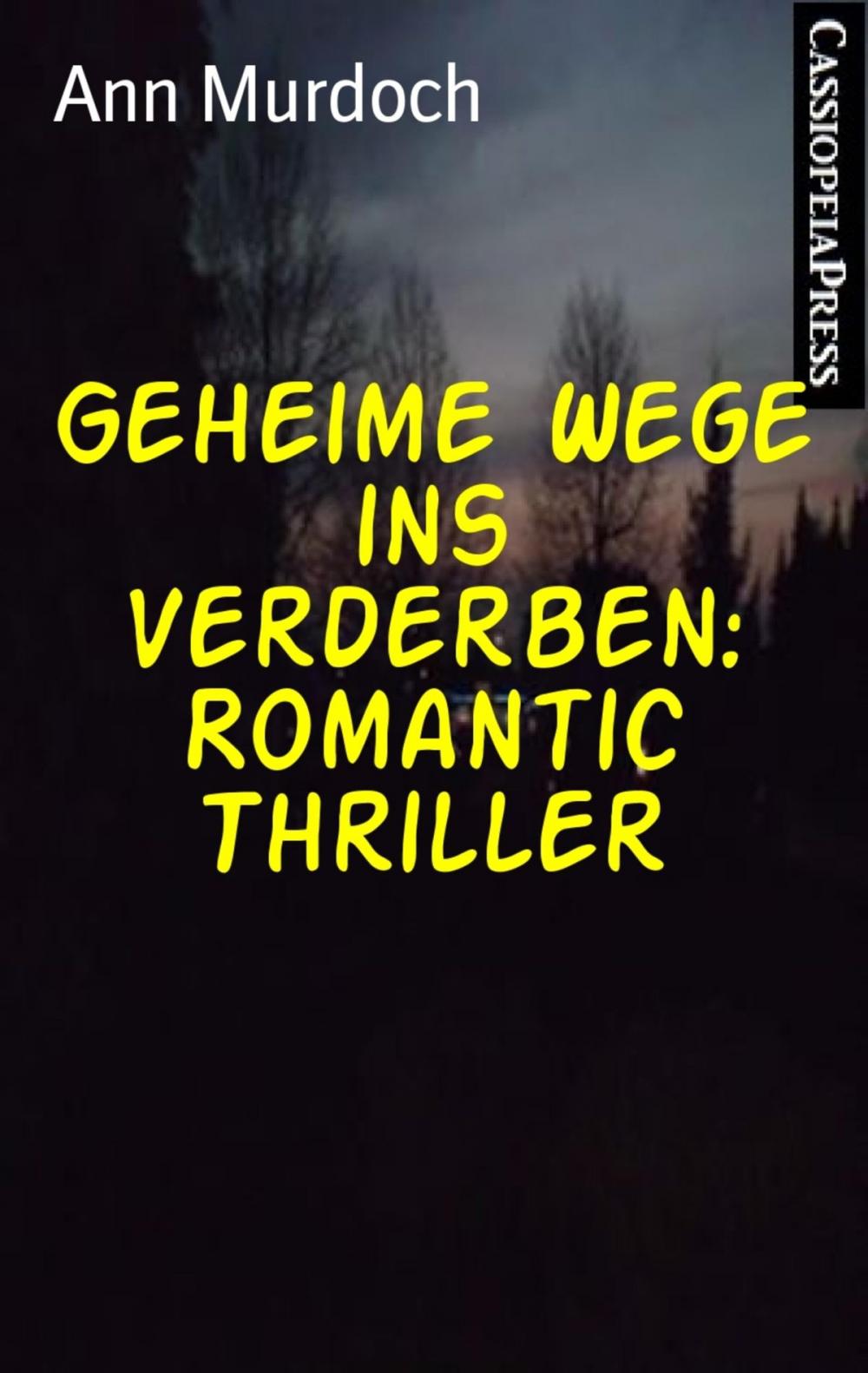 Big bigCover of Geheime Wege ins Verderben: Romantic Thriller