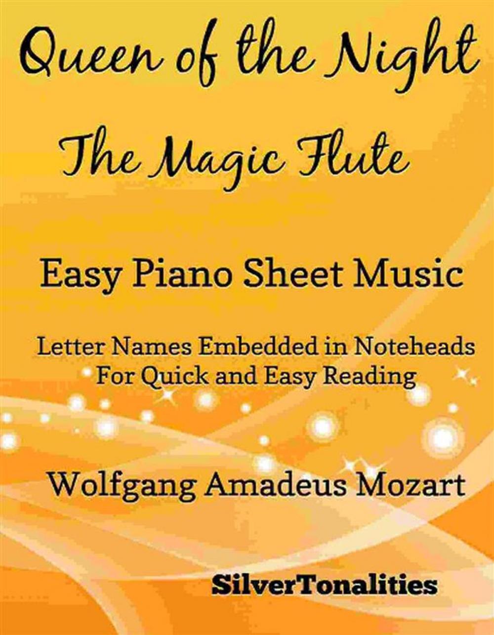 Big bigCover of Queen of the Night Magic Flute Easy Piano Sheet Music