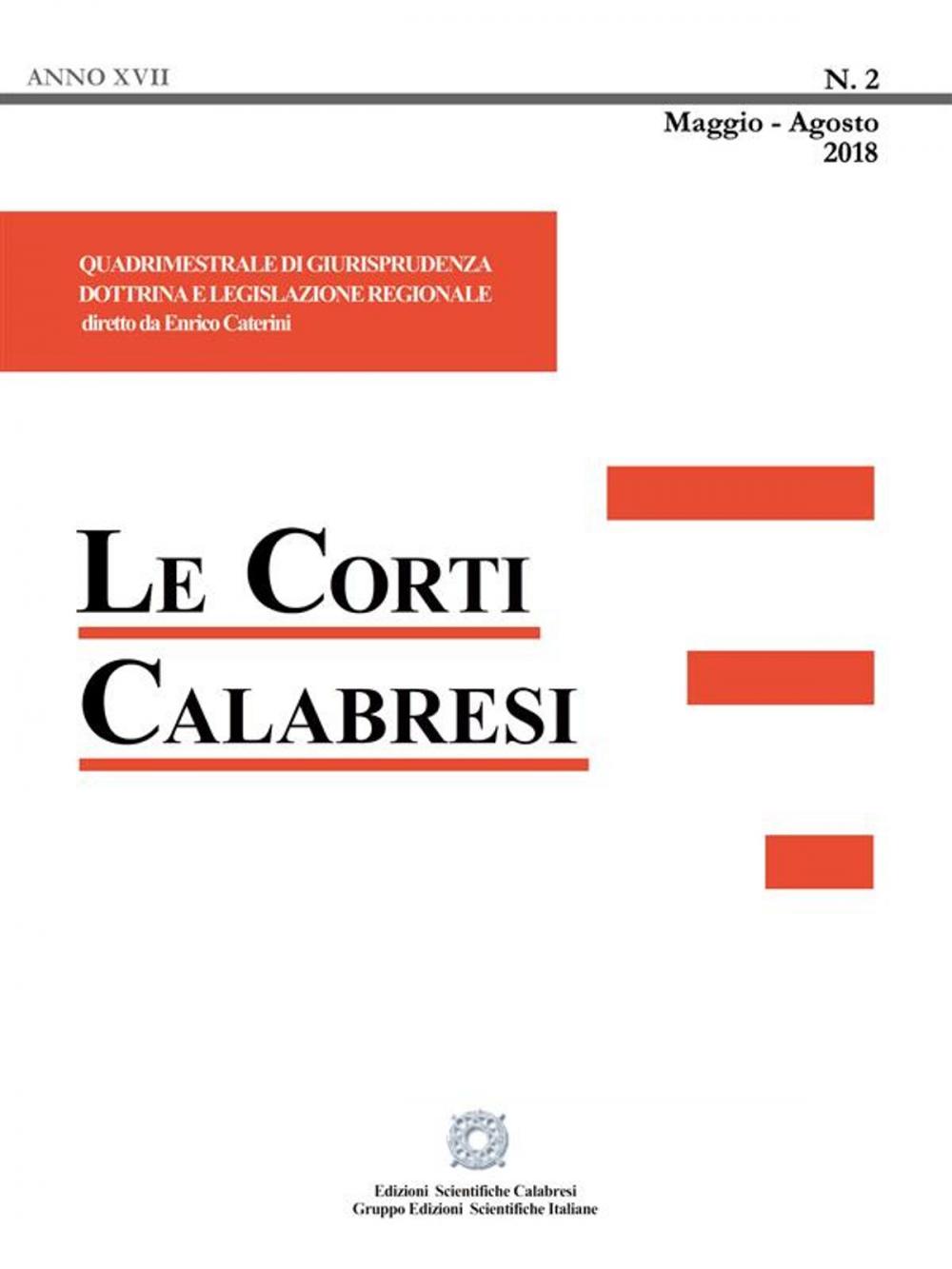 Big bigCover of Le Corti Calabresi - Fascicolo 2 - 2018