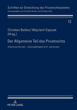 Cover of the book Der Allgemeine Teil des Privatrechts by Agata Wilczek
