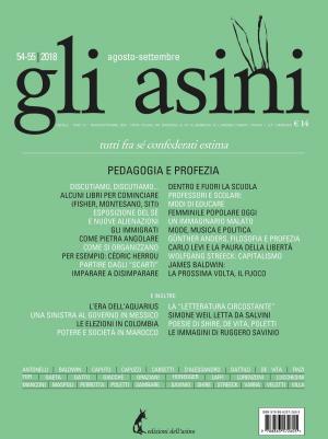 Book cover of "Gli asini" n.54-55 agosto settembre 2018