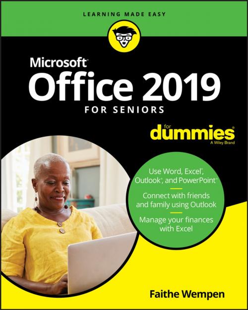 Cover of the book Office 2019 For Seniors For Dummies by Faithe Wempen, Wiley