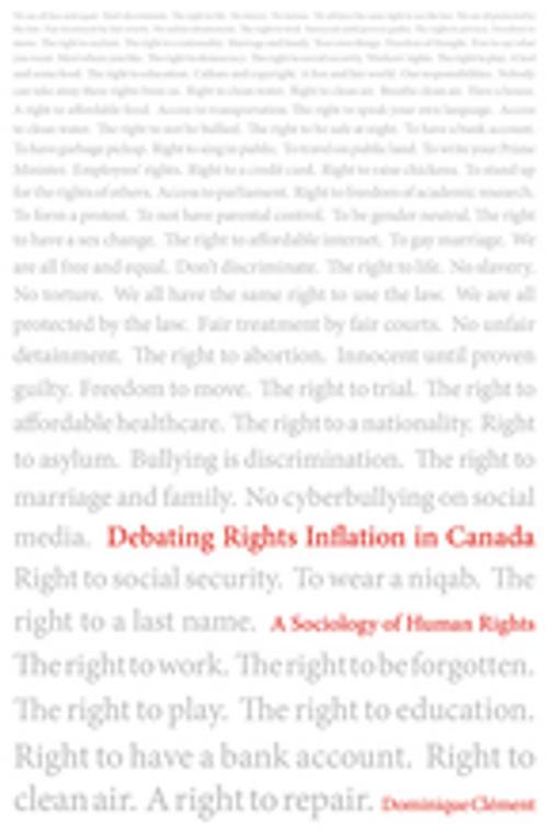 Cover of the book Debating Rights Inflation in Canada by Dominique Clément, Wilfrid Laurier University Press