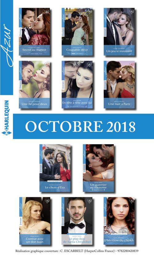 Cover of the book 11 romans Azur (n° 4004 à 4014 - Octobre 2018) by Collectif, Harlequin